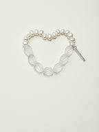 SENLORE Twisted Crystal Pearl Bracelet – Detail Close-up