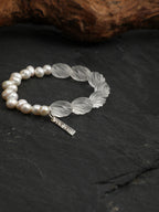 SENLORE Twisted Crystal Pearl Bracelet – Lifestyle Shot