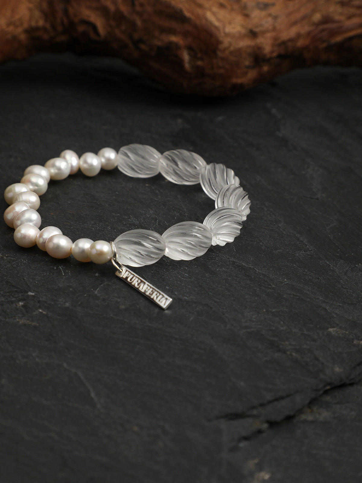 SENLORE Twisted Crystal Pearl Bracelet – Lifestyle Shot