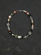 SENLORE Colorful Natural Baroque Crystal Necklace – Lifestyle Shot