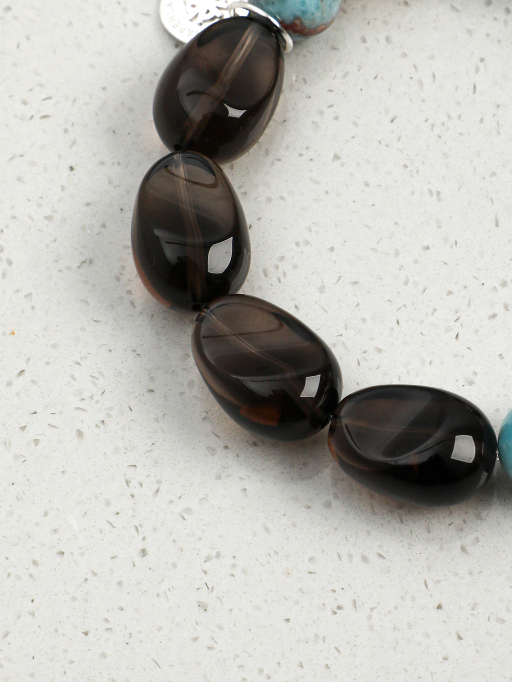 SENLORE Larimar Crystal Pearl Bracelet – Lifestyle Shot
