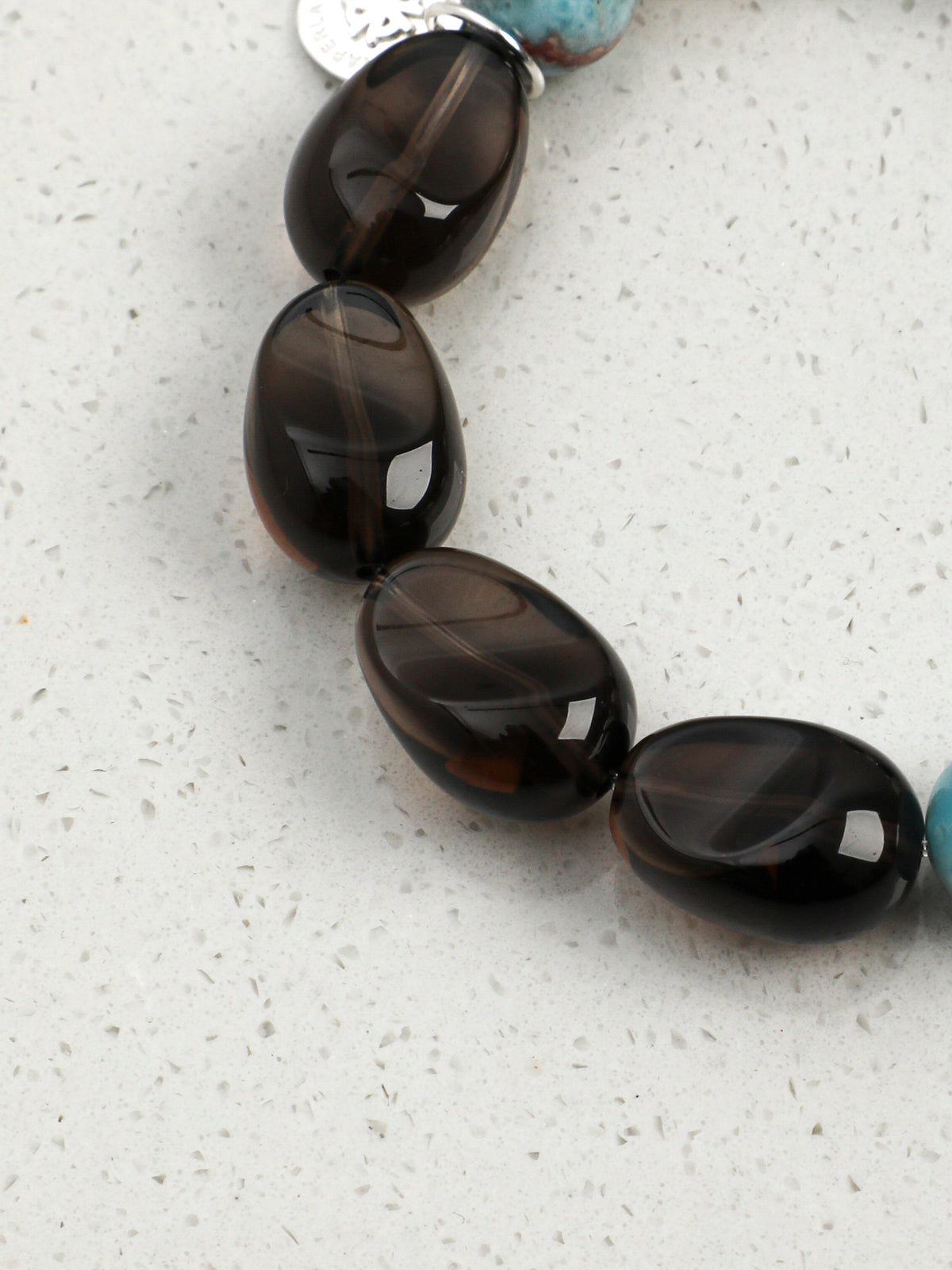SENLORE Larimar Crystal Pearl Bracelet – Lifestyle Shot