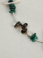 SENLORE Malachite Baroque Freeform Crystal Necklace – Lifestyle Shot