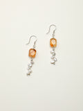 SENLORE Citrine Rice Bead Earrings – Detail Close-up
