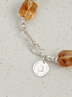 SENLORE Brazil Citrine Free-form Pearl Bracelet – Lifestyle Shot