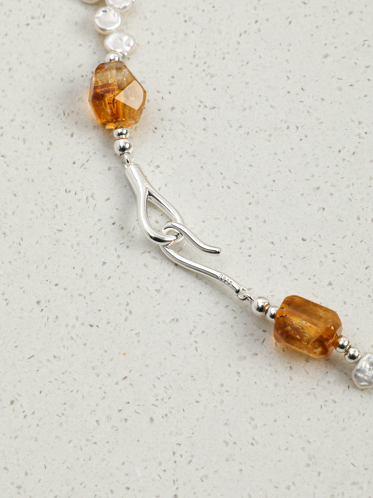 Brazilian Citrine Baroque Freeform Necklace