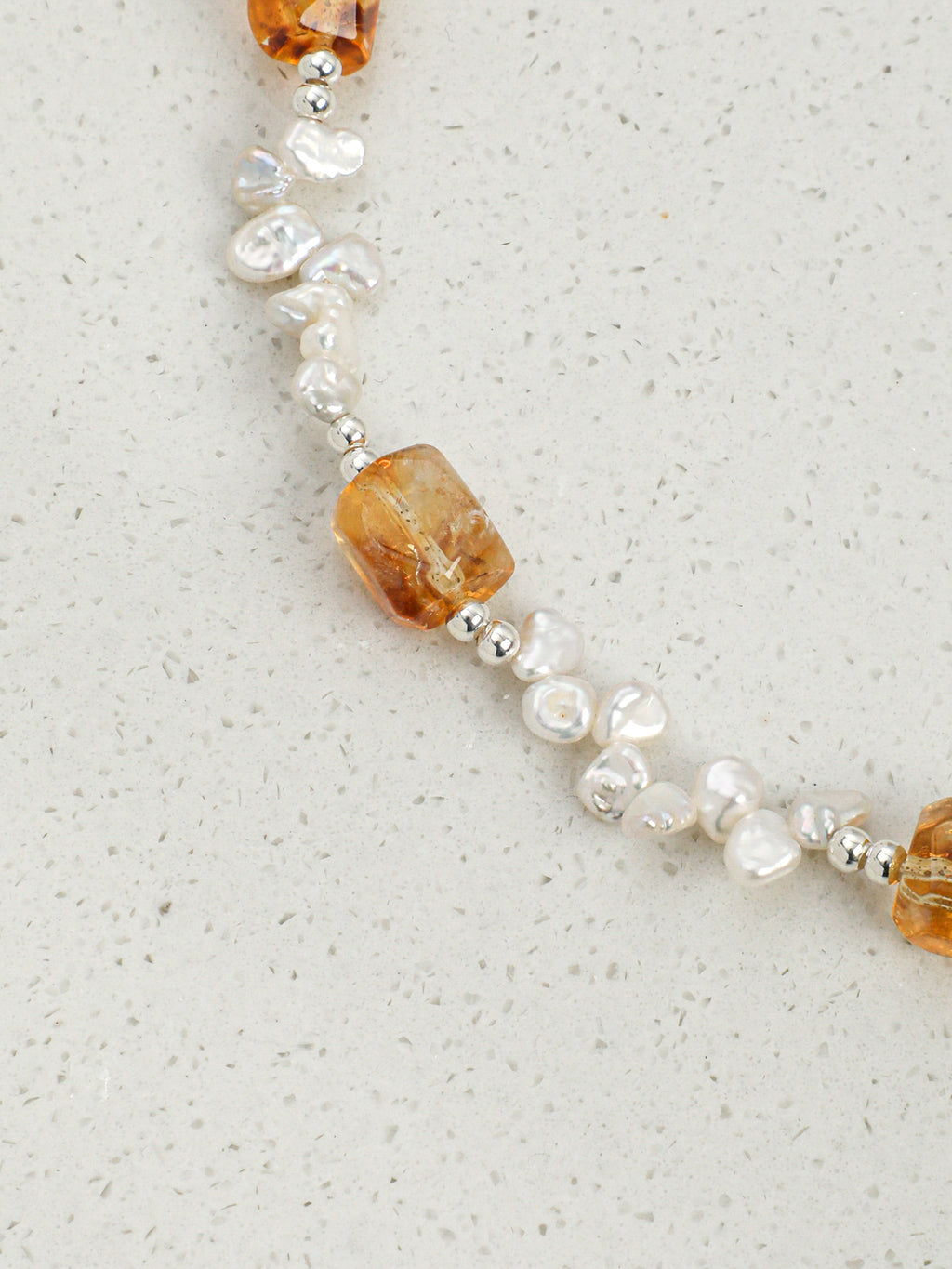 Brazilian Citrine Baroque Freeform Necklace