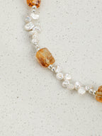 Brazilian Citrine Baroque Freeform Necklace