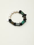 SENLORE Blue Copper Ore Pearl Bracelet – Front View