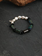 SENLORE Blue Copper Ore Pearl Bracelet – Side View
