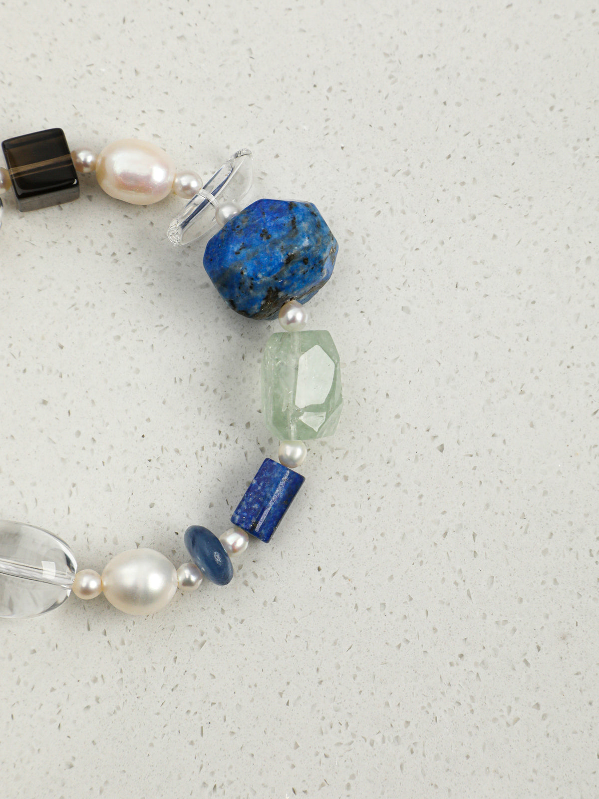 SENLORE Blue Jasper Crystal Bracelet – Detail Close-up