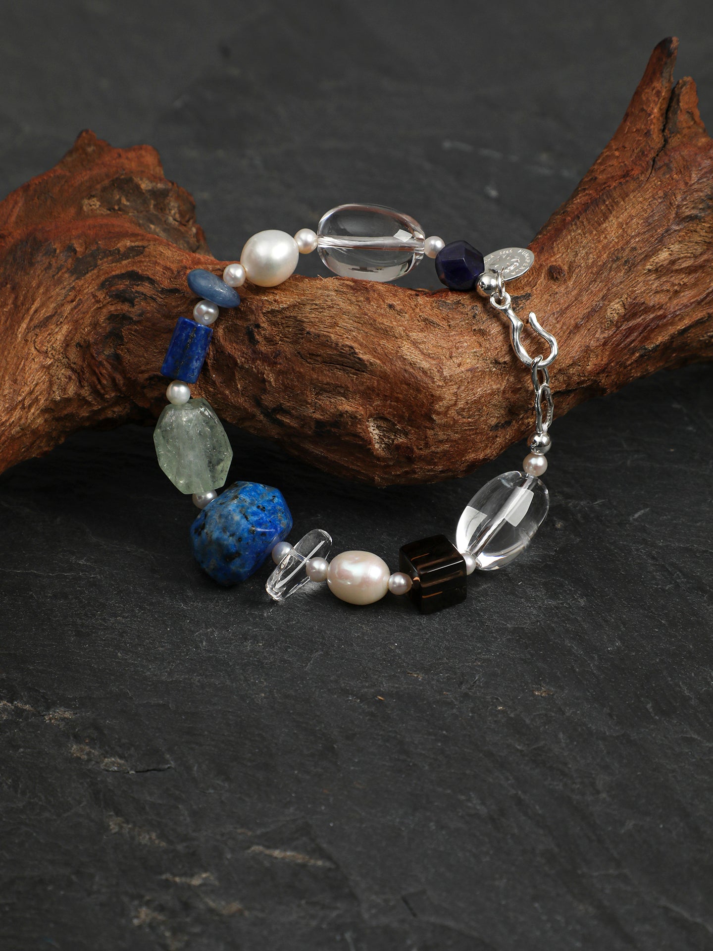 SENLORE Blue Jasper Crystal Bracelet – Side View