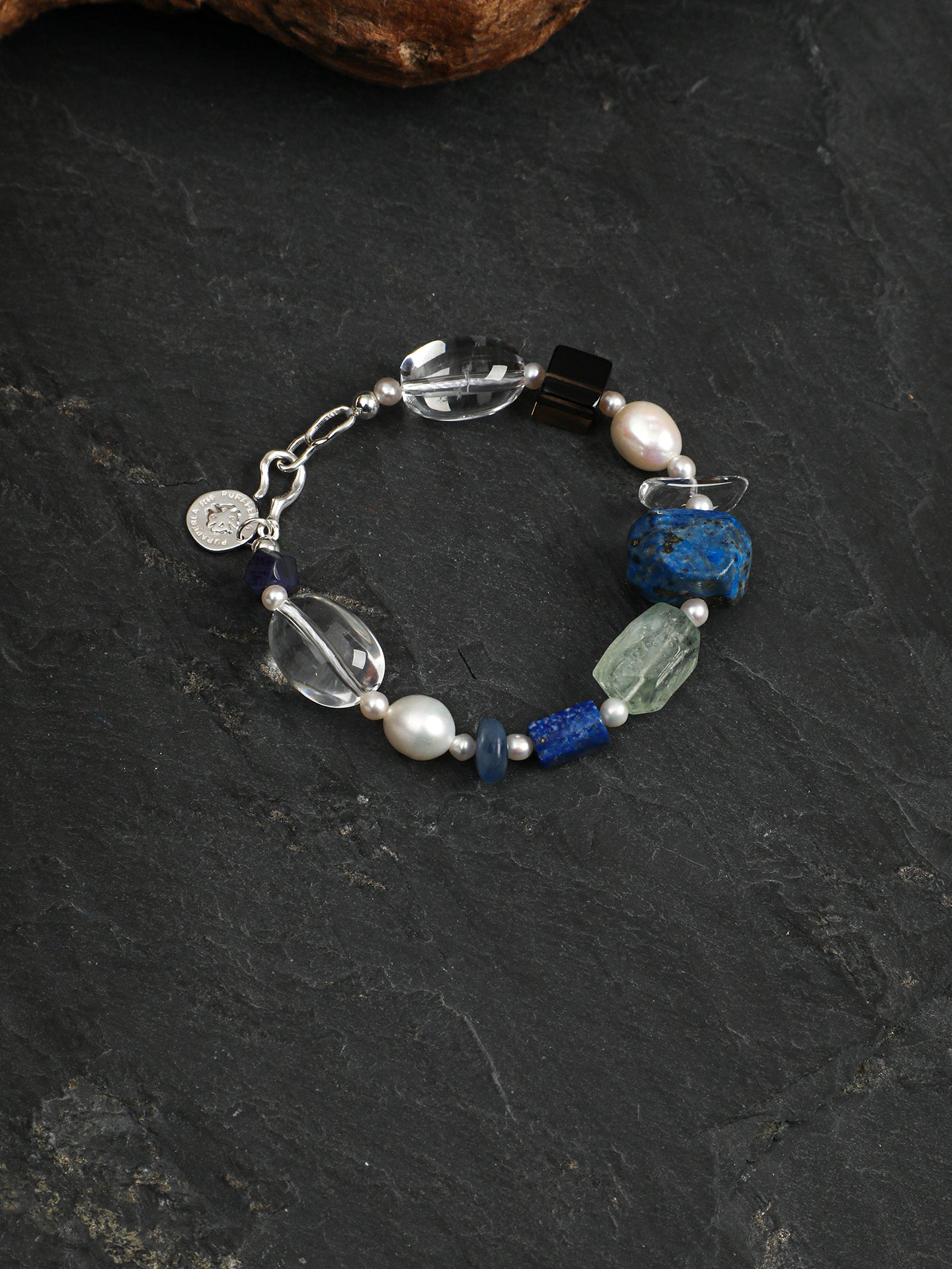 SENLORE Blue Jasper Crystal Bracelet – Lifestyle Shot