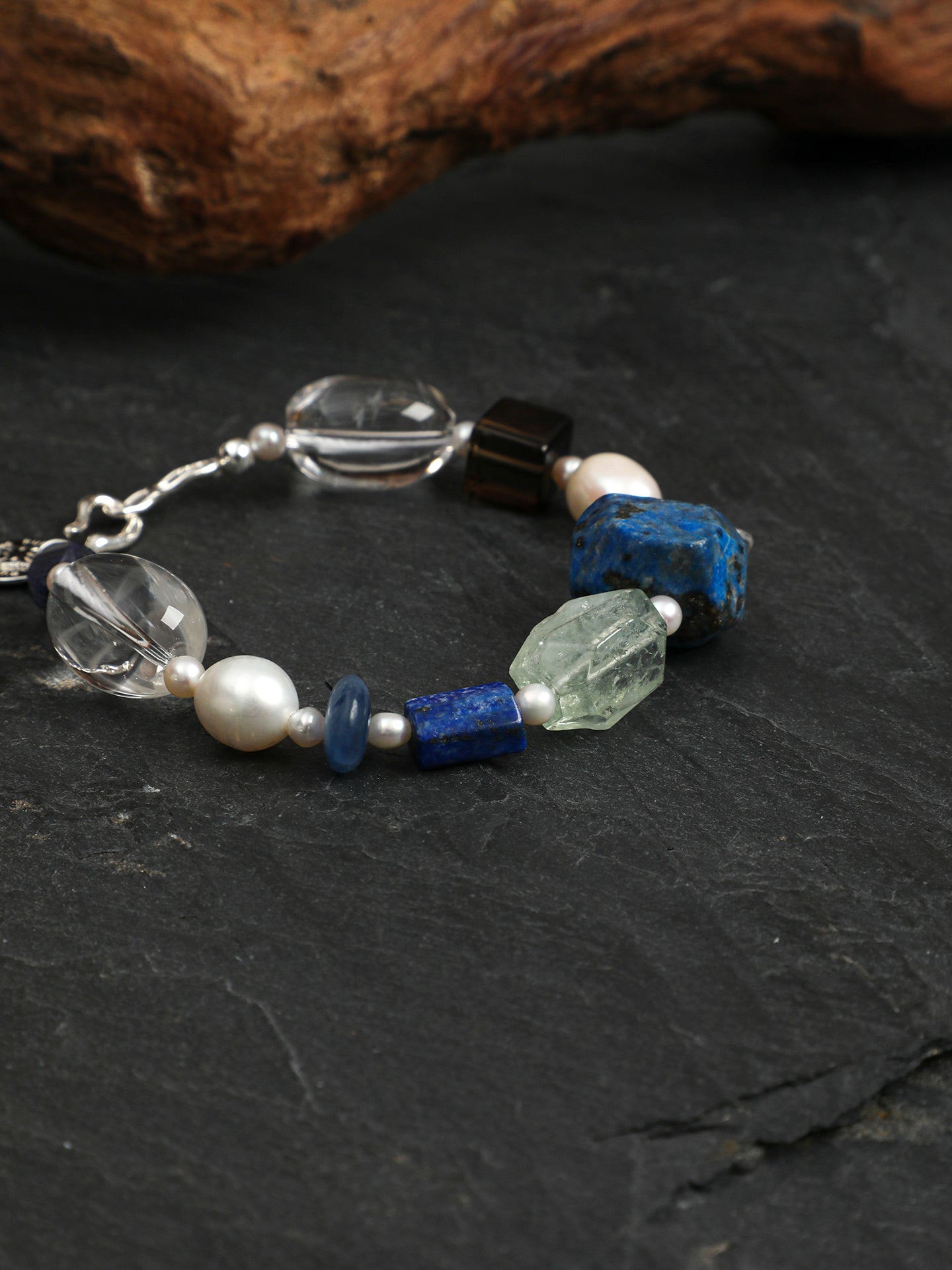 SENLORE Blue Jasper Crystal Bracelet – Lifestyle Shot