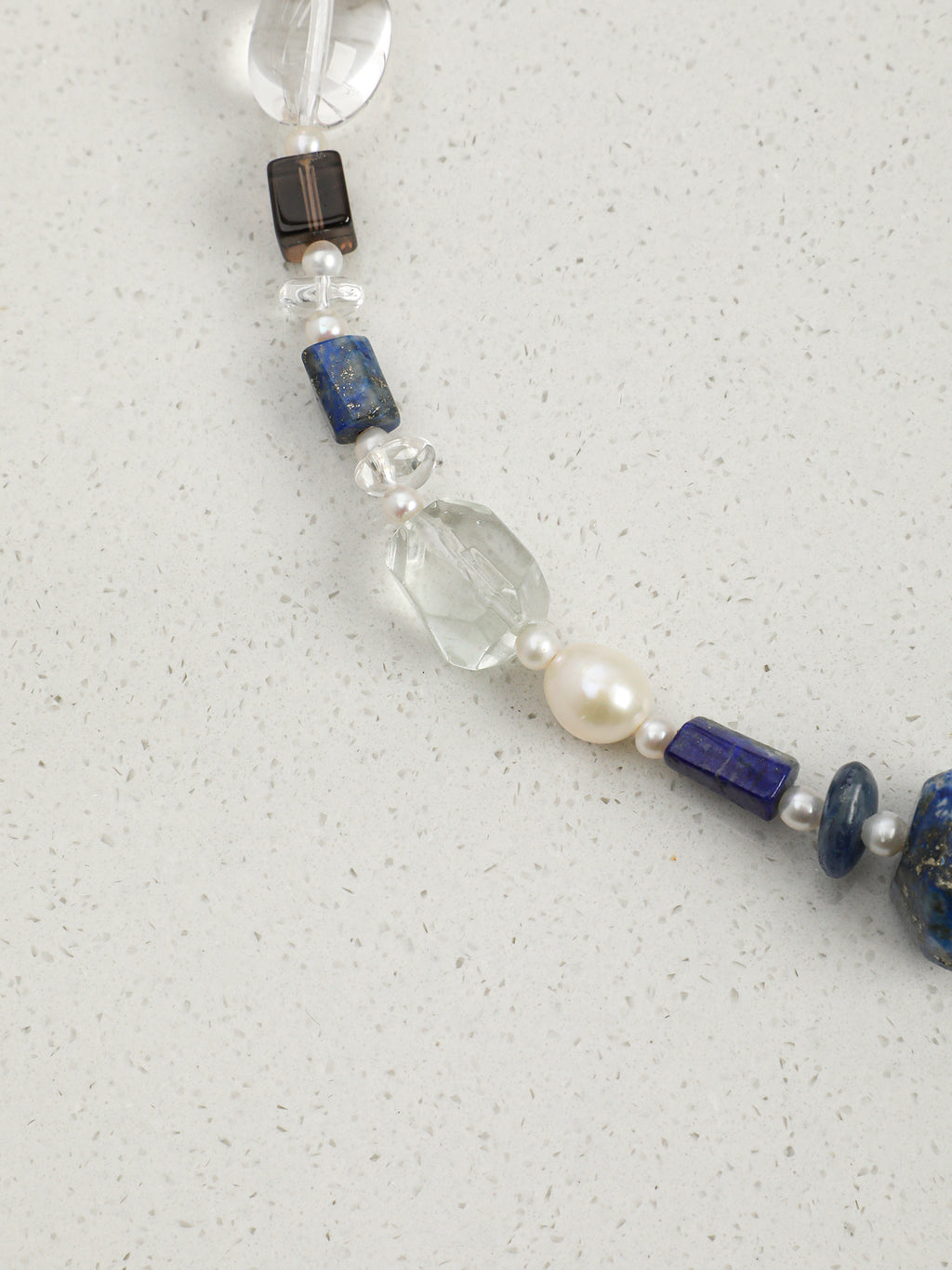 SENLORE Lapis Lazuli Crystal Freeform Necklace – Lifestyle Shot