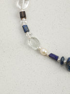 SENLORE Lapis Lazuli Crystal Freeform Necklace – Lifestyle Shot