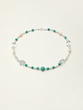 SENLORE Amazonite Crystal Pearl Necklace – Front View