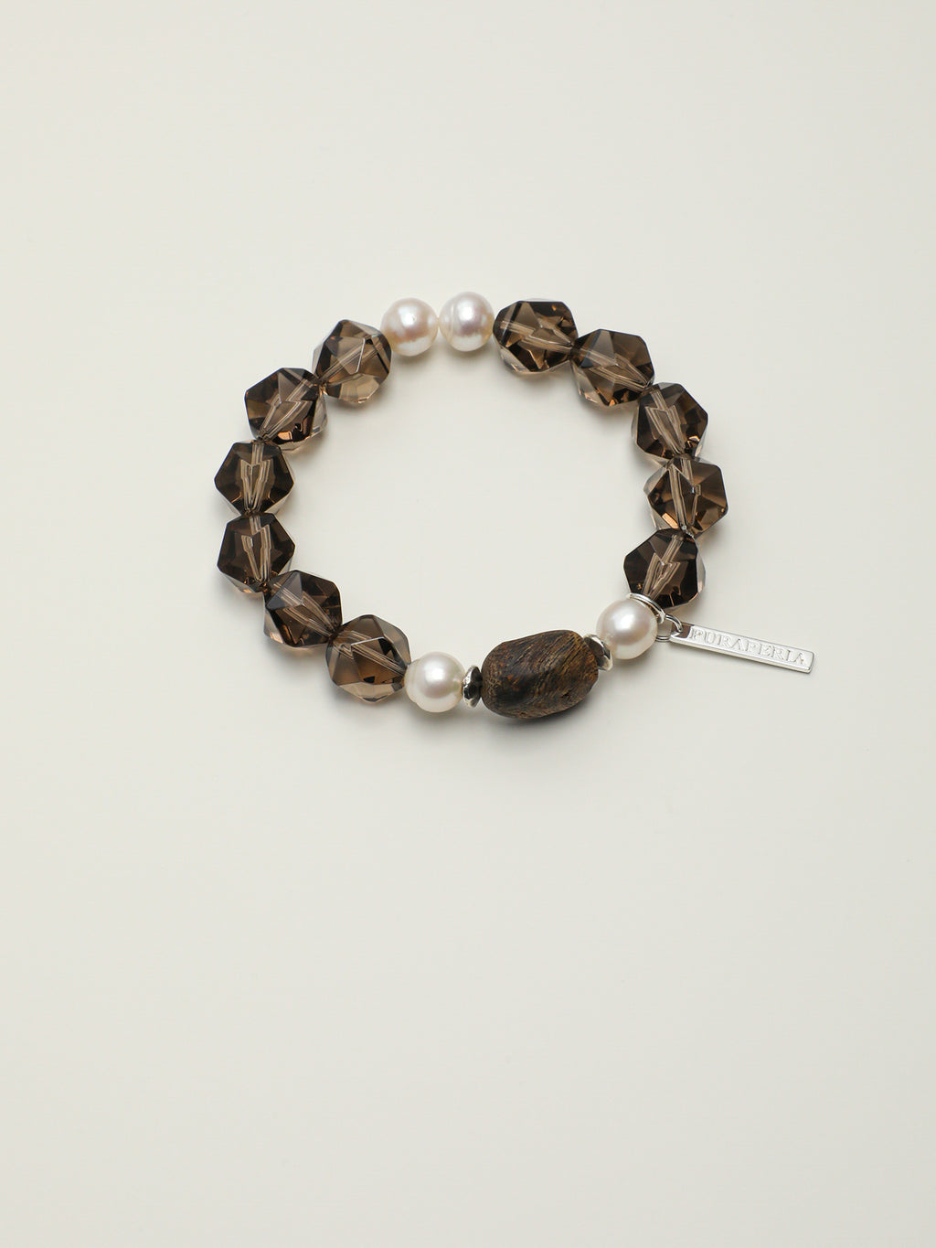 SENLORE Forest Wood Crystal Bracelet – Detail Close-up