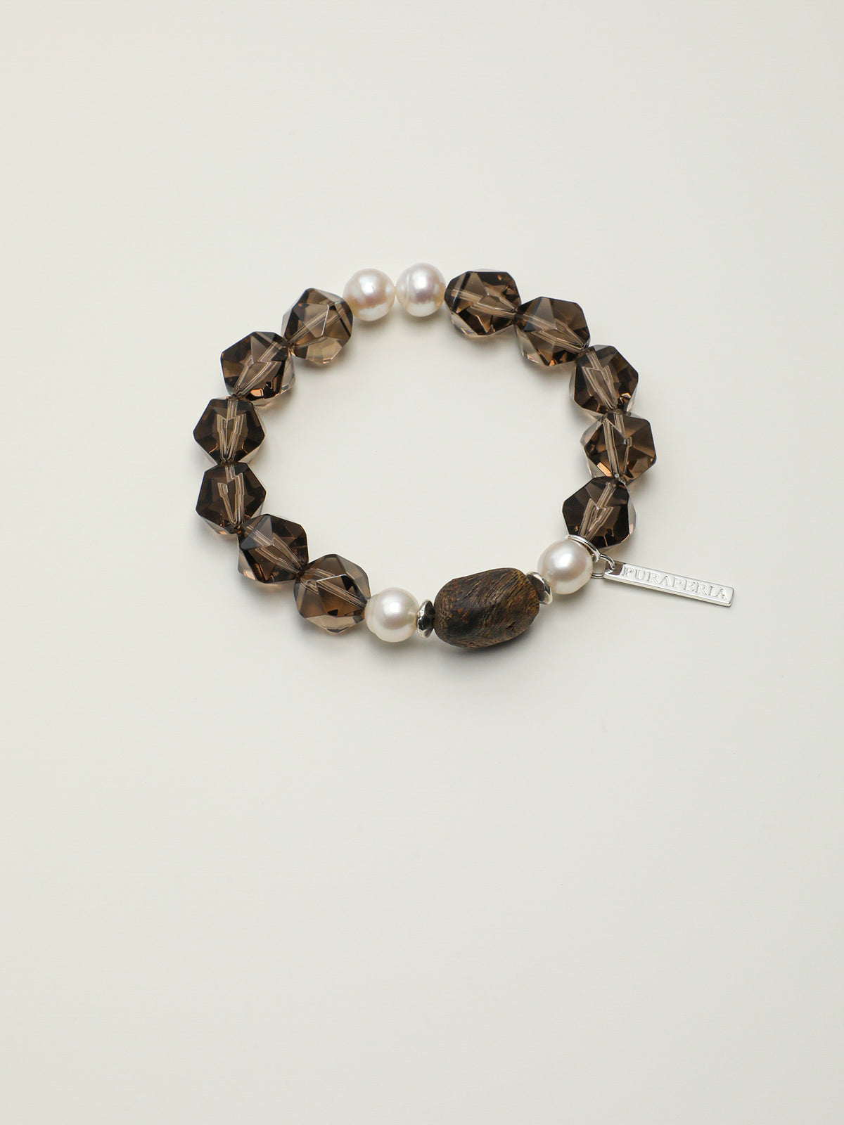SENLORE Forest Wood Crystal Bracelet – Detail Close-up