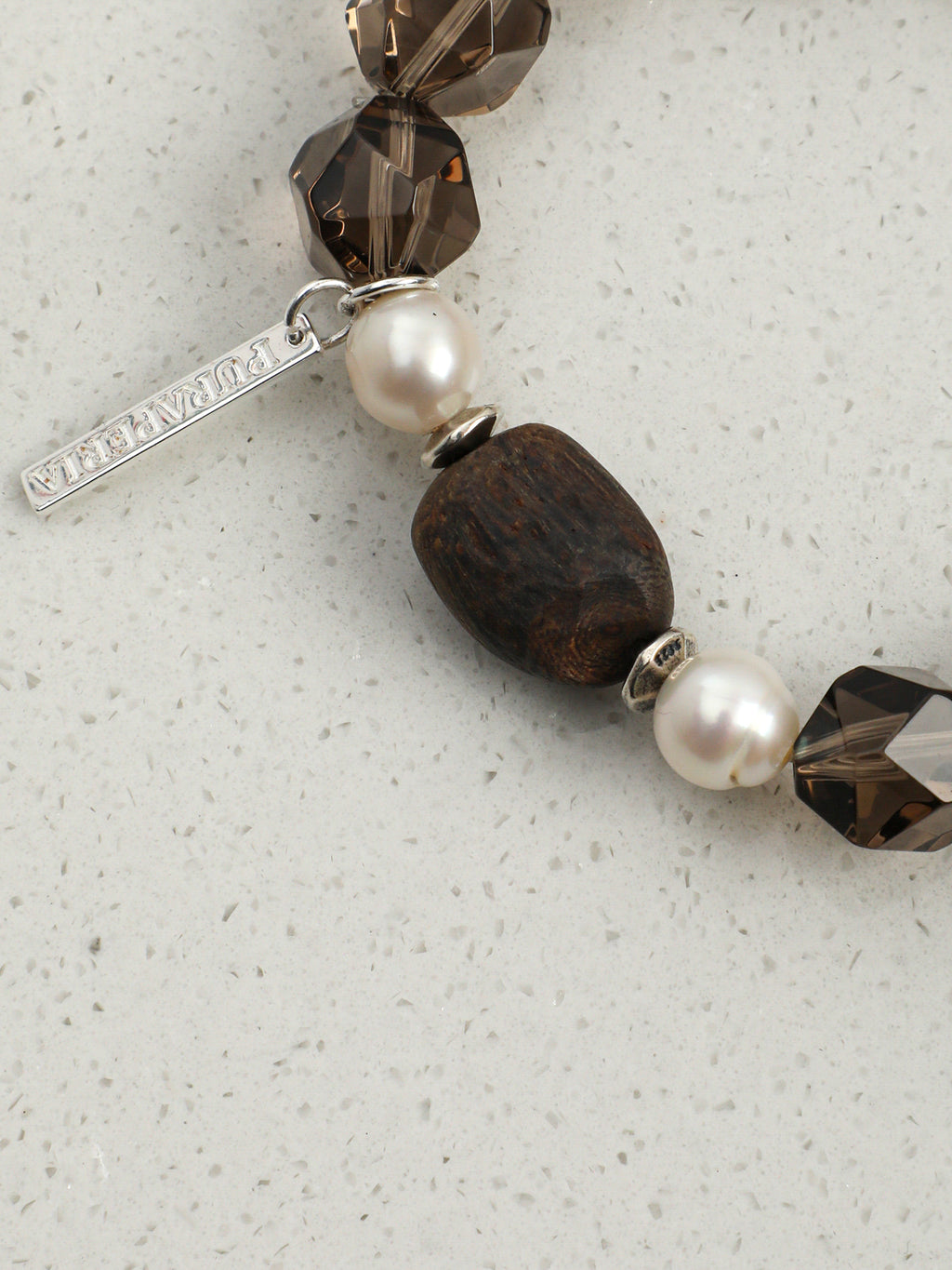 SENLORE Forest Wood Crystal Bracelet – Side View