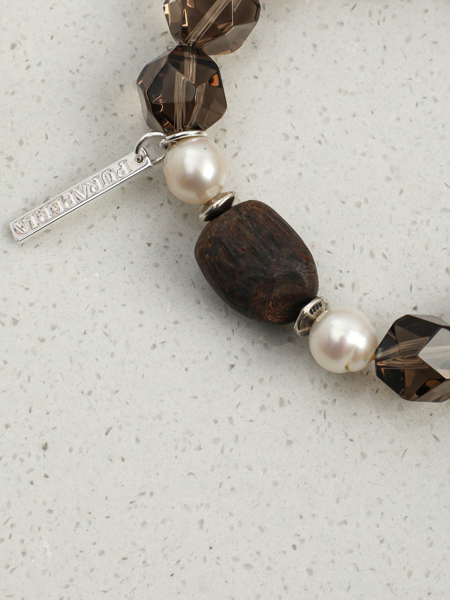 SENLORE Forest Wood Crystal Bracelet – Side View