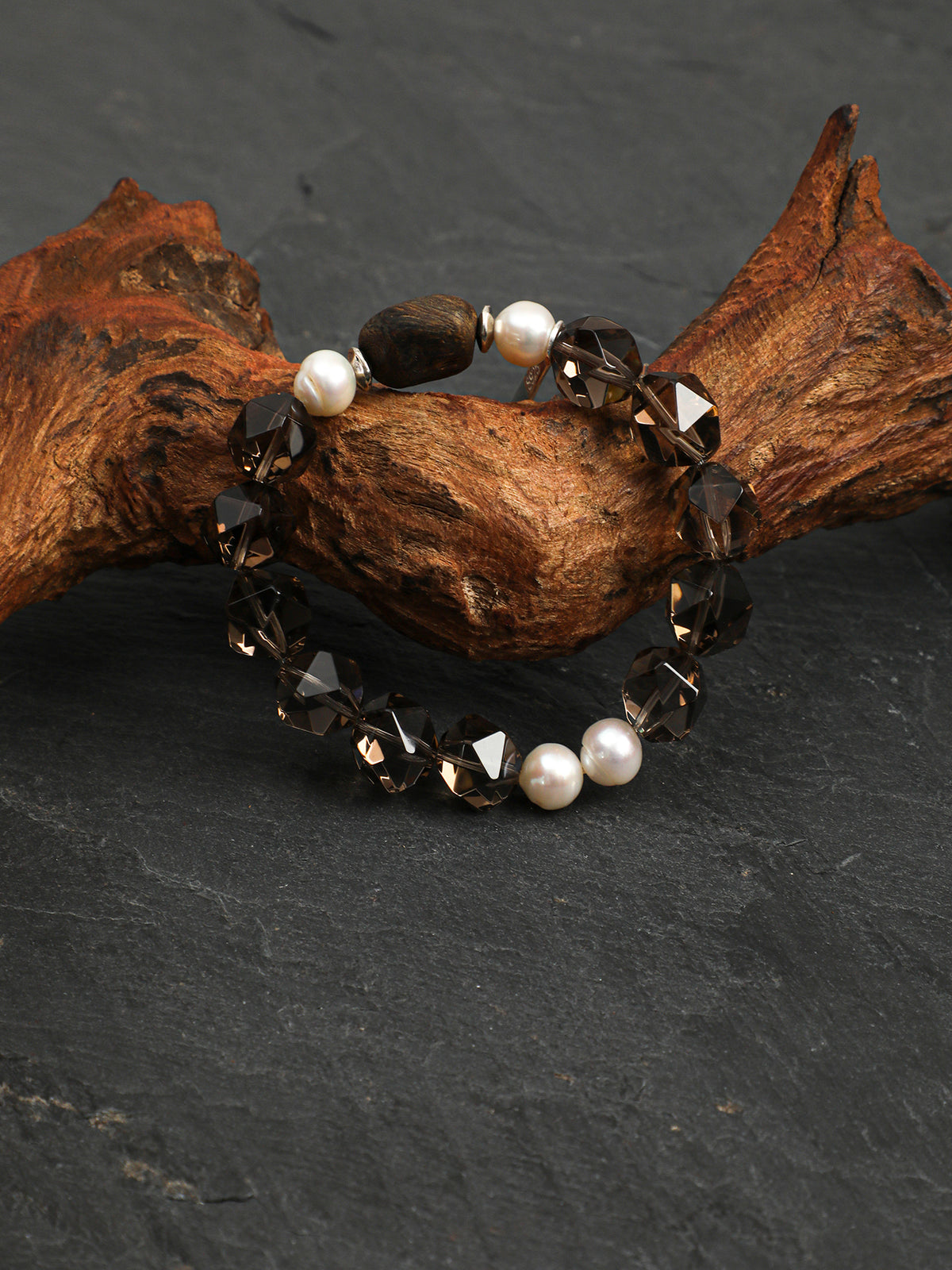 SENLORE Forest Wood Crystal Bracelet – Lifestyle Shot