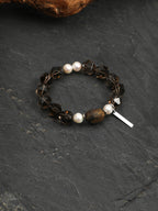 SENLORE Forest Wood Crystal Bracelet – Lifestyle Shot