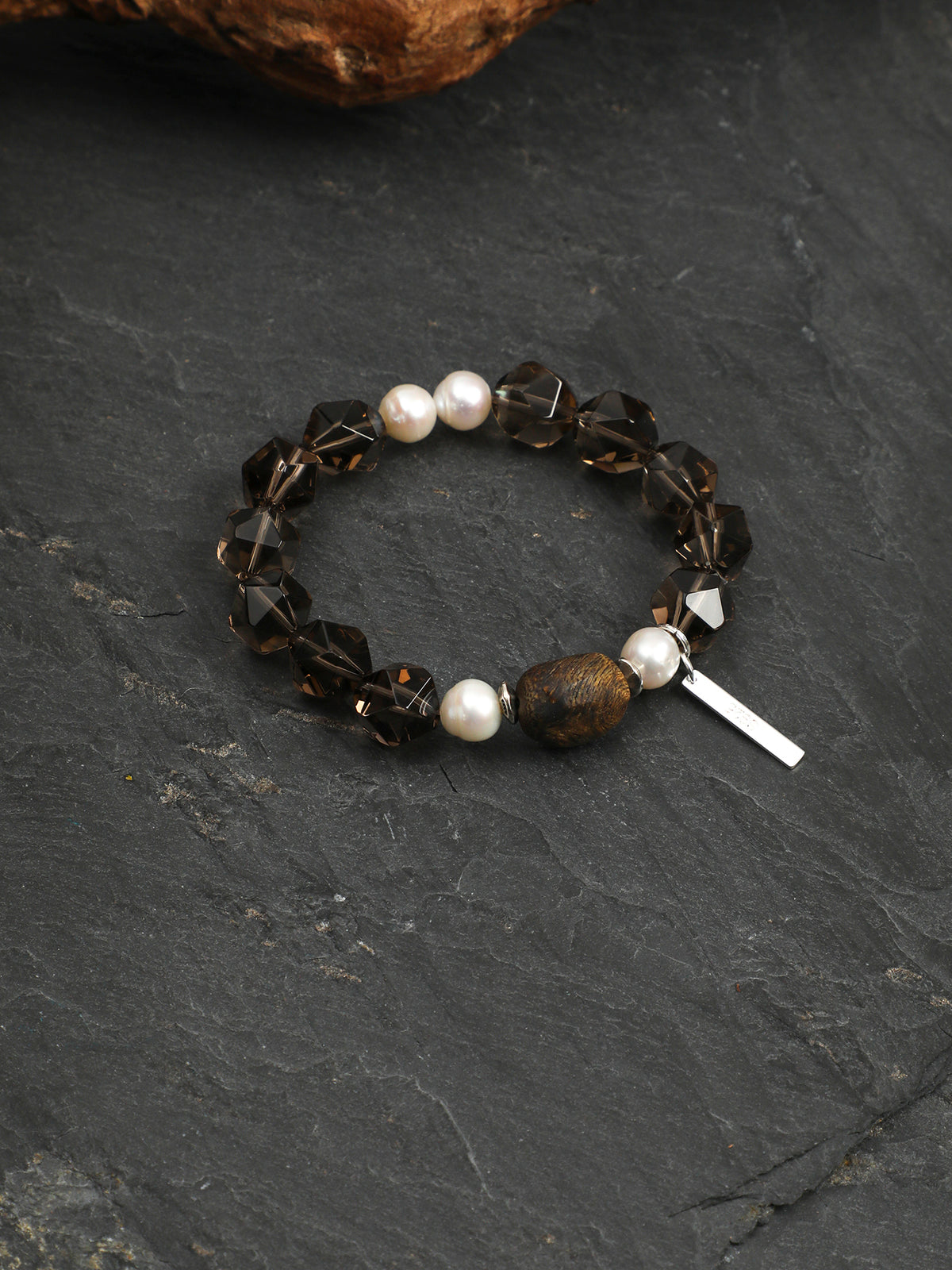 SENLORE Forest Wood Crystal Bracelet – Lifestyle Shot