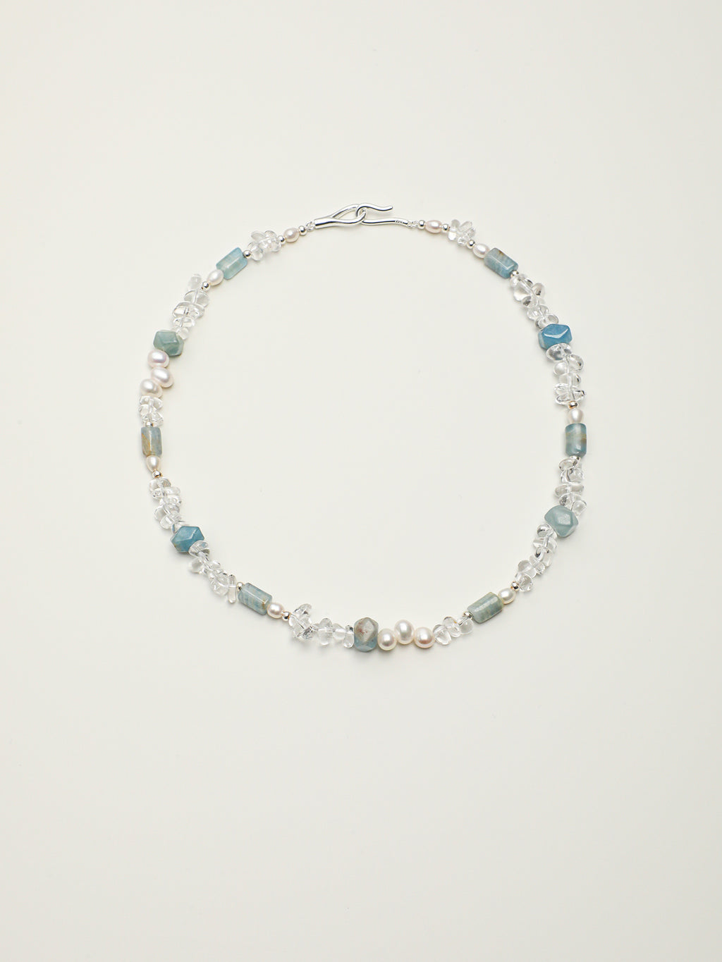 SENLORE Lusterless Aurora Pearl Necklace – Front View