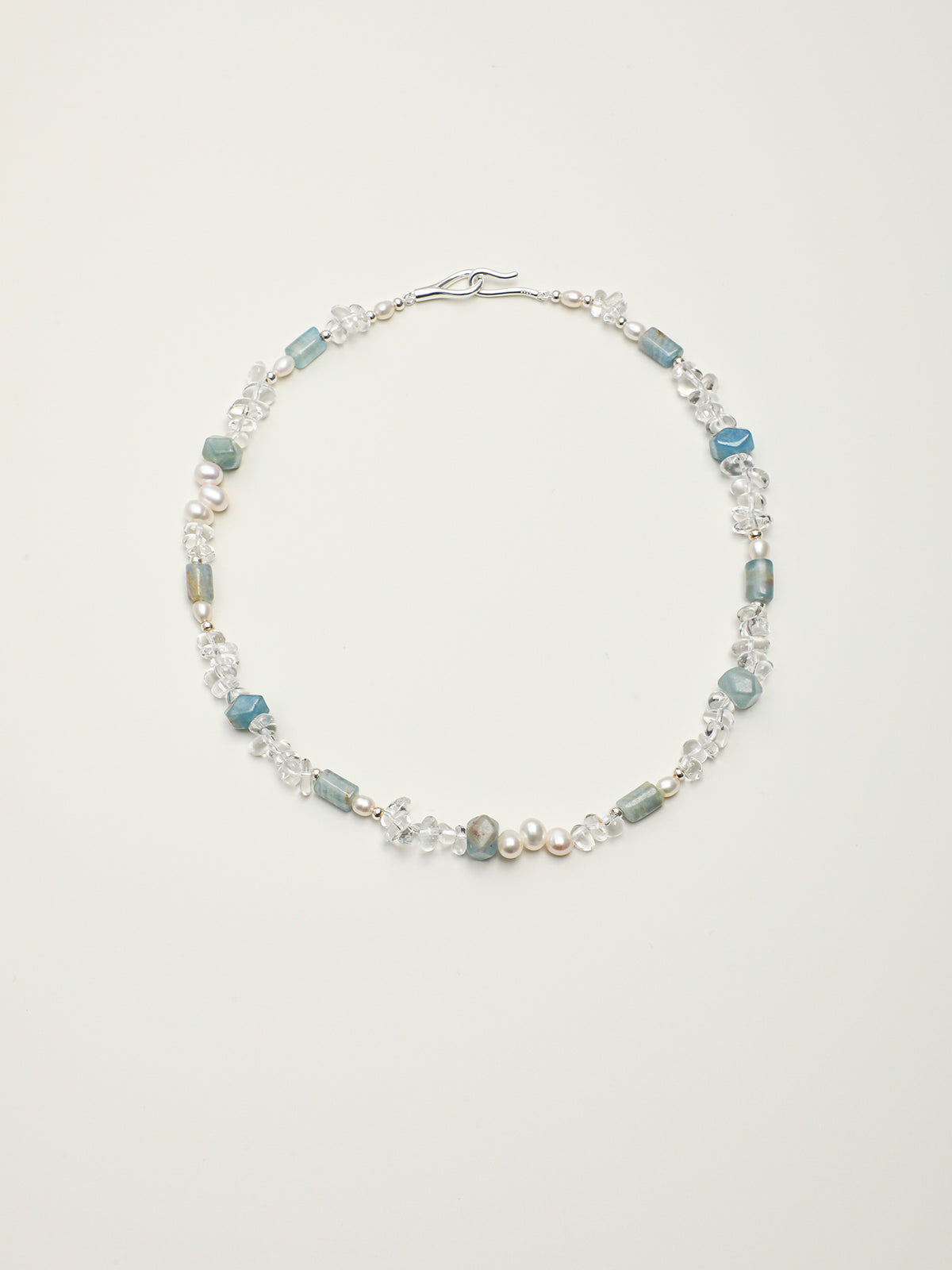 SENLORE Lusterless Aurora Pearl Necklace – Front View