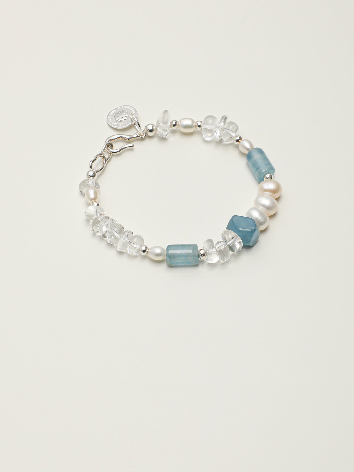 SENLORE Sky Blue Crystal Bracelet – Front View