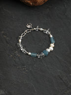 SENLORE Sky Blue Crystal Bracelet – Side View