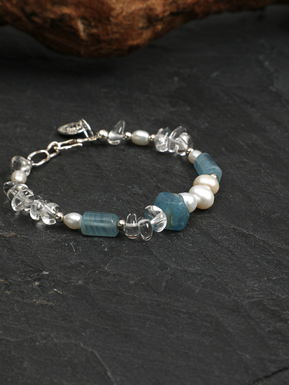 SENLORE Sky Blue Crystal Bracelet – Lifestyle Shot