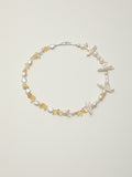 SENLORE Citrine Baroque Freeform Necklace – Front View