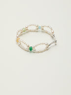 SENLORE Interlocking Vintage Pearl Bracelet – Front View
