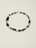Nature's Palette Smoky Quartz Freeform Necklace — smoky quartz teardrop, smoky quartz long nuggets, cl... | PuraPerla