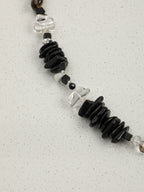 Nature's Palette Smoky Quartz Freeform Necklace — smoky quartz teardrop, smoky quartz long nuggets, cl... | PuraPerla