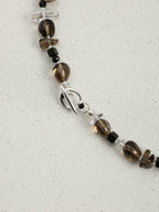 SENLORE Smoky Quartz Baroque Necklace – Detail Close-up