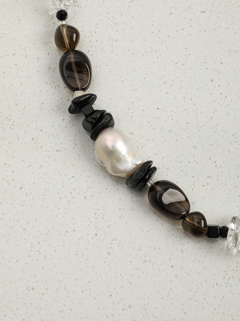 SENLORE Smoky Quartz Baroque Necklace – Lifestyle Shot