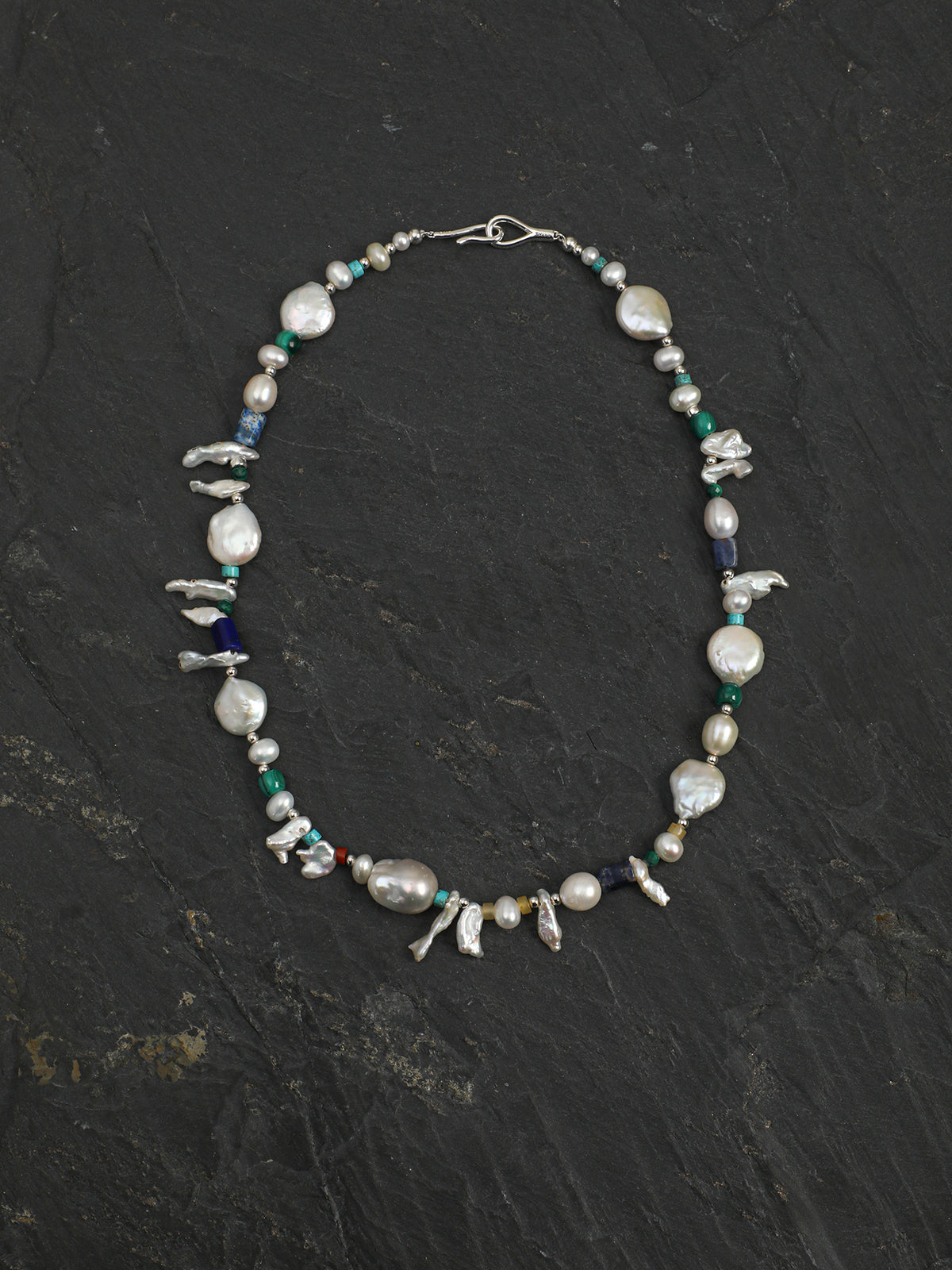 Baroque Fang Pearl Necklace — teardrop baroque pearls, fang baroque pearls, l... | SENLORE