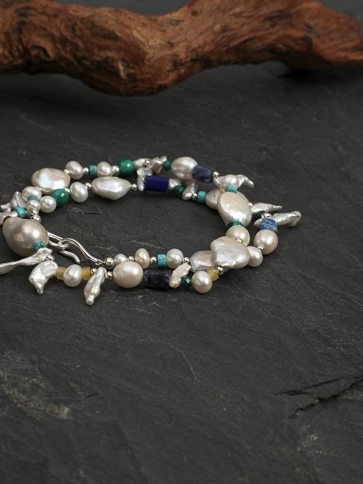 Baroque Fang Pearl Necklace — teardrop baroque pearls, fang baroque pearls, l... | SENLORE