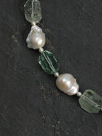 SENLORE Unique Green Crystal Baroque Necklace – Lifestyle Shot