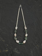 SENLORE Unique Green Crystal Baroque Necklace – Lifestyle Shot