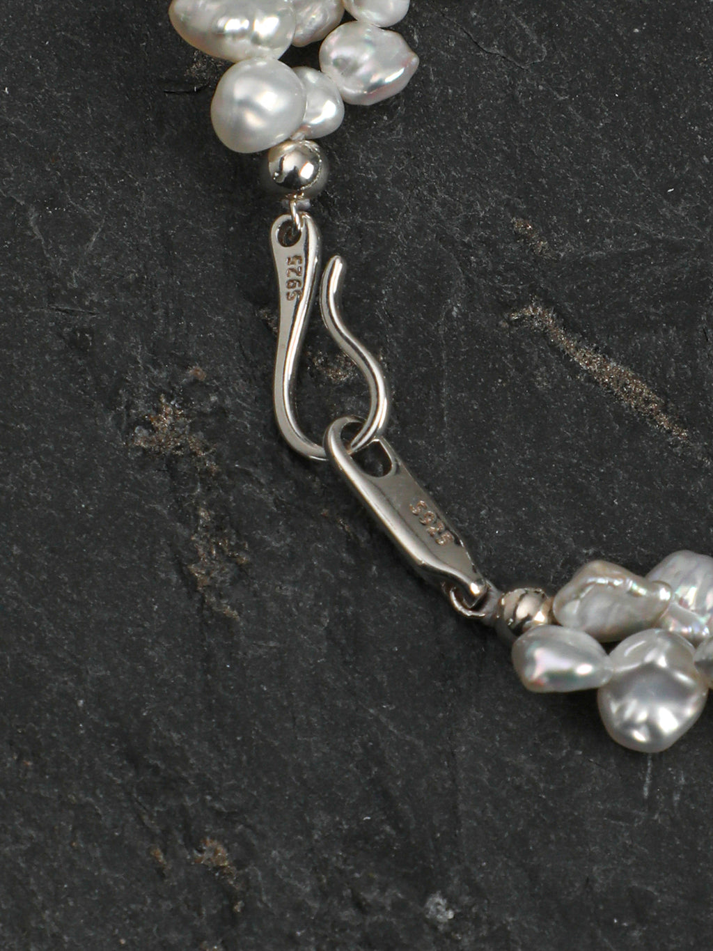 Flower Fairy Pearl Crystal Bracelet — green crystal & petal baroque pearl & S925 Sterling Silver | SENLORE
