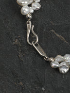 Flower Fairy Pearl Crystal Bracelet — green crystal & petal baroque pearl & S925 Sterling Silver | SENLORE