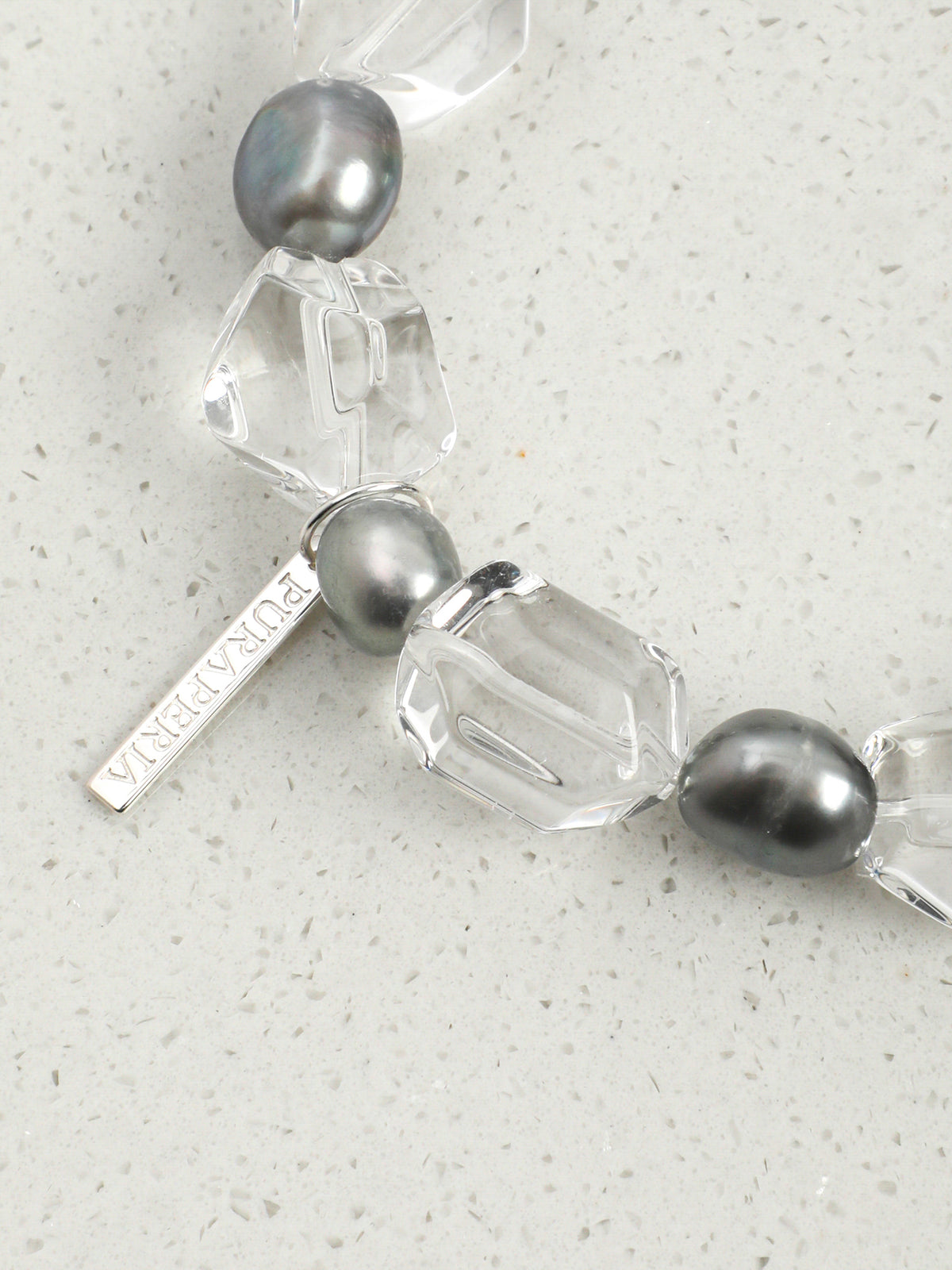 Freeform Double-Point Crystal Bracelet — freeform double-point clear quartz, agarwood, premium agarwood disc bead | SENLORE
