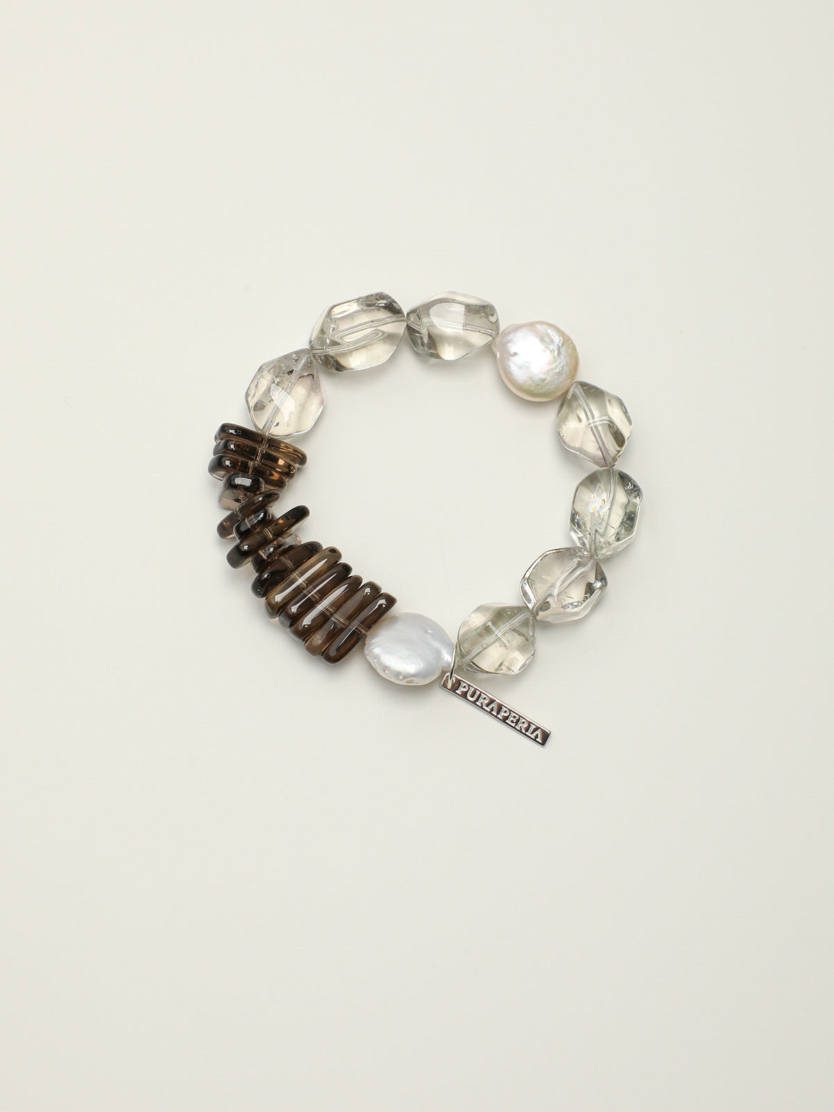 SENLORE Freeform Crystal Baroque Bracelet – Front View