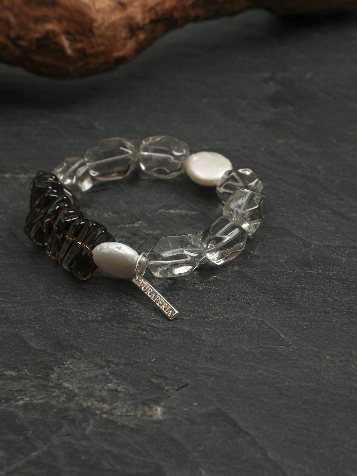 SENLORE Freeform Crystal Baroque Bracelet – Lifestyle Shot