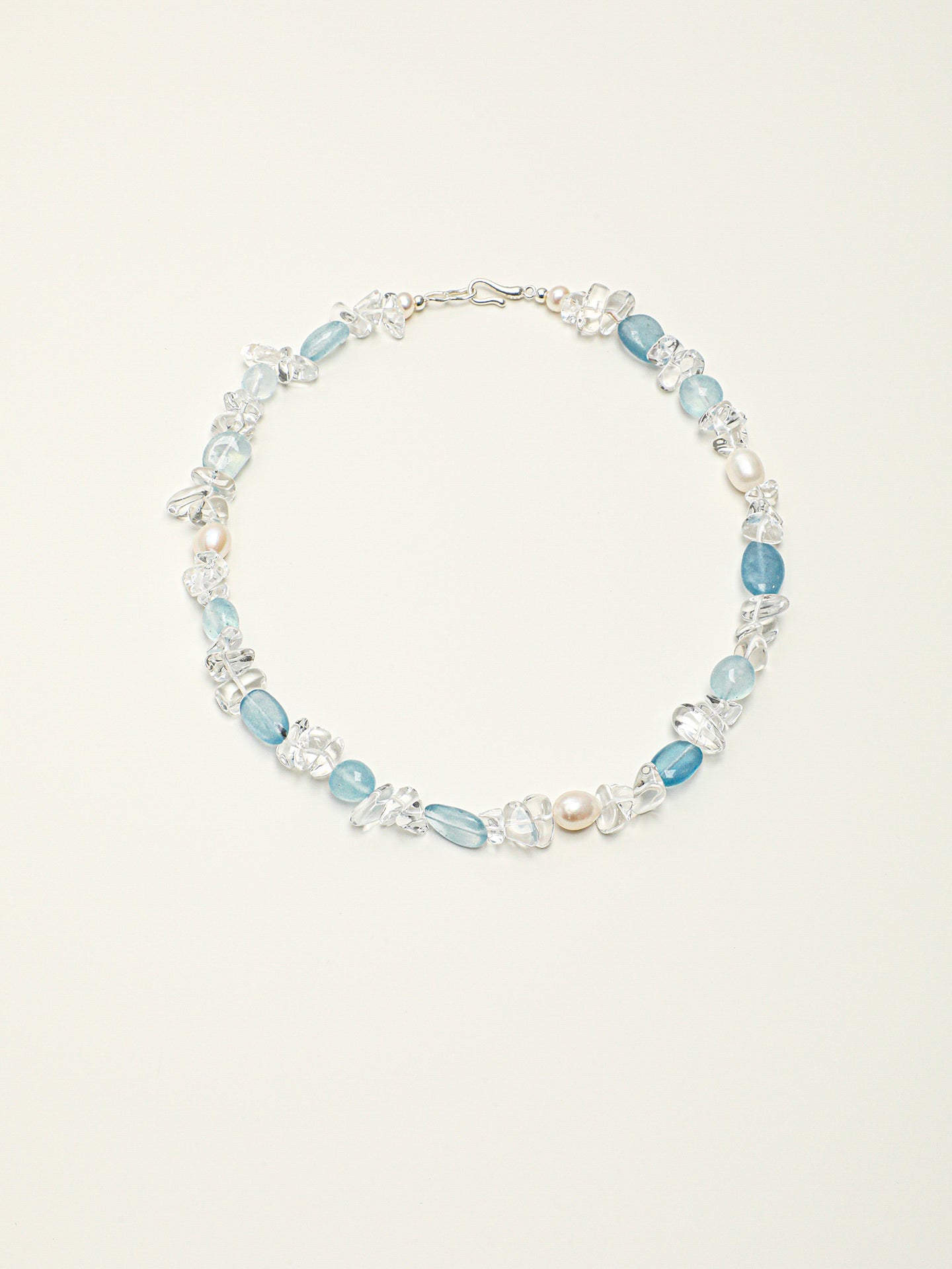 SENLORE Aquamarine Summer Journey Necklace – Front View