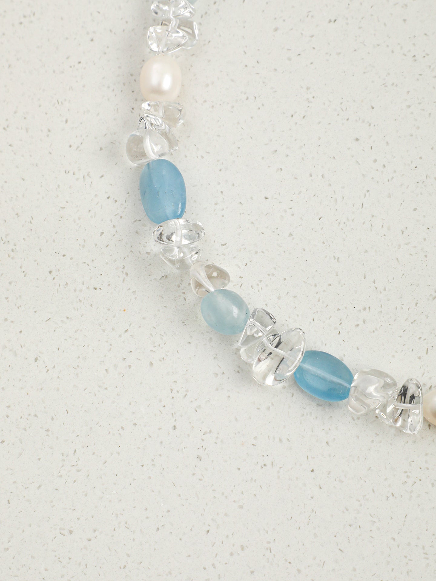 SENLORE Aquamarine Summer Journey Necklace – Lifestyle Shot